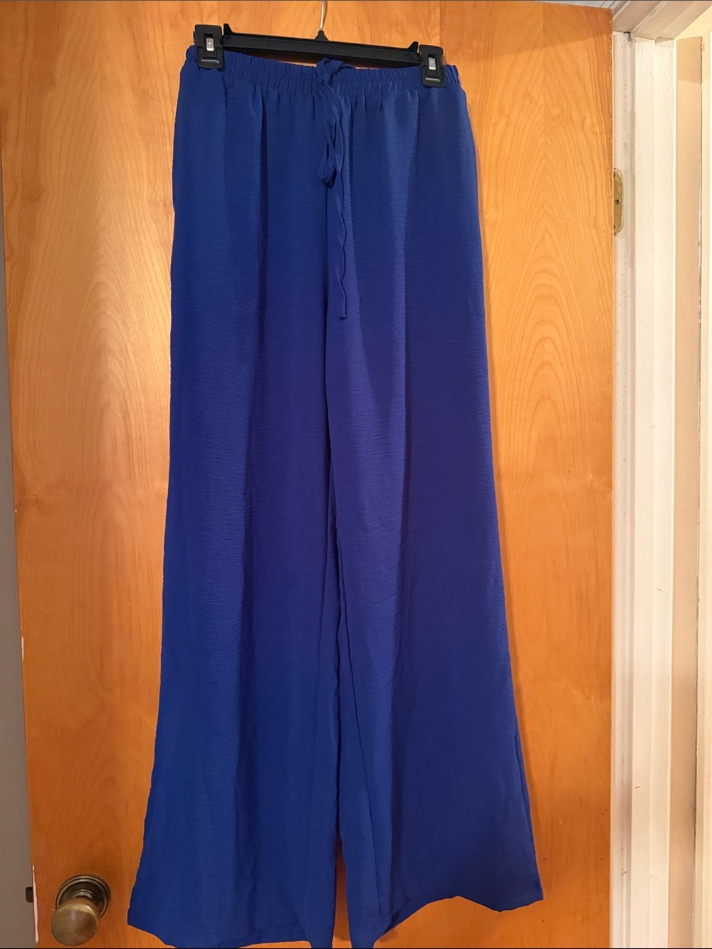 SHEIN Royal Blue Wide-Leg Maxi Skirt Pants